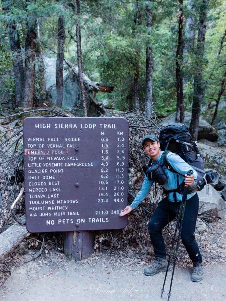 เดินป่า อเมริกา Sierra Nevada : Solo Thru-Hike John Muir Trail (Southbound) Location : Yosemite National Park, Ansel Adams Wilderness, John Muir Wilderness, Sequoia & Kings Canyon National Parks, Inyo National Forest