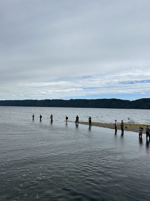 Pacific Northwest เป็นแหล่ง wild salmon ชั้นดี ซึ่งเมื่อเป็นปลาที่อยู่ตามธรรมชาติ ทั้งรสชาติ คุณภาพ คุณค่าทางอาหาร ย่อมดีกว่าปลาที่เลี้ยงในฟาร์ม แถมปราศจากการใช้ยาปฏิชีวนะและไม่ก่อให้เกิดมลภาวะในแหล่งน้ำด้วย ราคาตามท้องตลาดถึงได้สูงลิบลิ่ว เพราะเป็นที่ต้องการของเชฟตามร้านอาหารชั้นนำ นี่คือเรื่องราวส่วนหนึ่งในช่วงต้นของบทความที่เขียนโดย สวม-สุวิมล สงวนสัตย์ ในระหว่างการกลับไป Seattle ครั้งแรกในรอบ 20 ปี ซึ่งเธอมีภารกิจสำคัญ คือการไปตกปลาแซลมอนกับอังเคิลวัย 84 ปีอีกสักครั้งที่ปากแม่น้ำ Big Quilcene River หนึ่งในจุดตกปลาแซลม่อนที่ดีที่สุดบนคาบสมุทรโอลิมปิกในวอชิงตัน สหรัฐอมริกา ที่จำกัดโควต้าให้ตกปลาแซลม่อนได้ไม่เกิน 4 ตัวต่อคน ต่อวัน ในฤดูผสมพันธุ์ ซึ่งแซลมอนจะว่ายทวนน้ำกลับเข้ามายังลำธารหรือแม่น้ำที่พวกมันเกิดเสมอเพื่อวางไข่