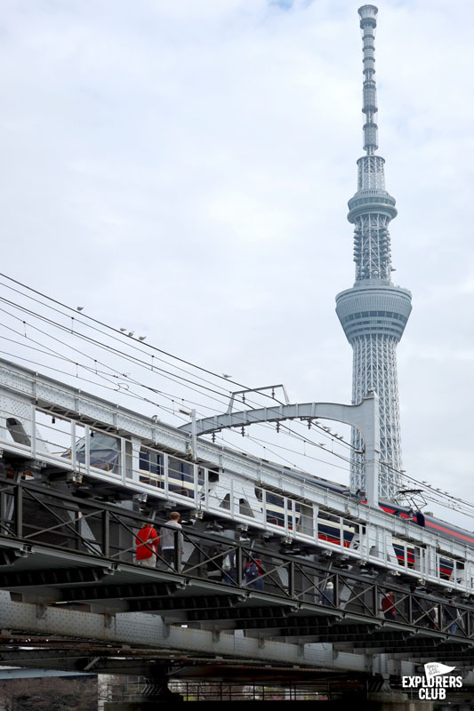 สวนสาธารณะซุมิดะ Sumida Park สวนขึ้นชื่อที่ตั้งอยู่ริมสองฝั่งแม่น้ำซุมิดะ (Sumida River) แม่น้ำสายสำคัญที่ไหลผ่ากลางใจเมืองโตเกียว ซึ่งในช่วงเวลานี้เป็นฤดูที่ดอกซากุระกำลังเริ่มผลิบานต้อนรับนักท่องเที่ยวพอดิบพอดี