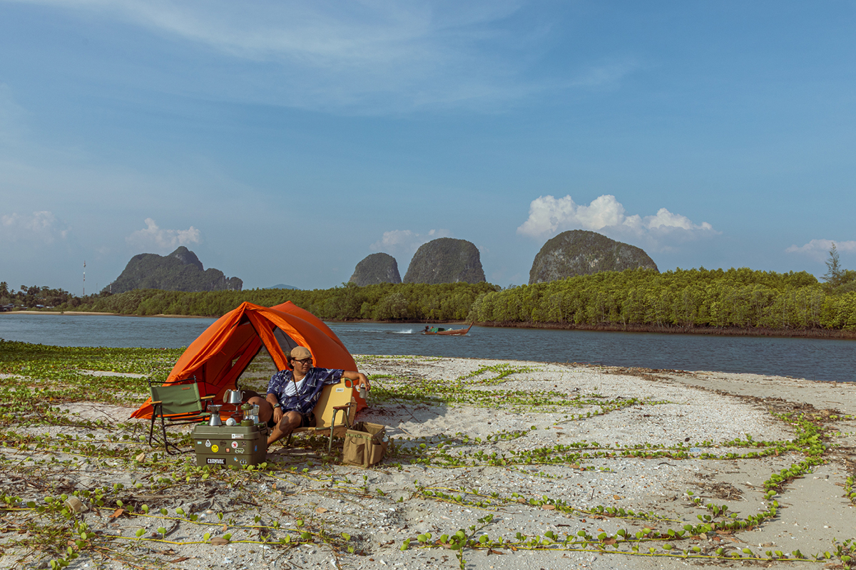 ออกเรือห้านาทีไปแคมป์บนหาดไม่ลับ วิวทะเลอันดามัน