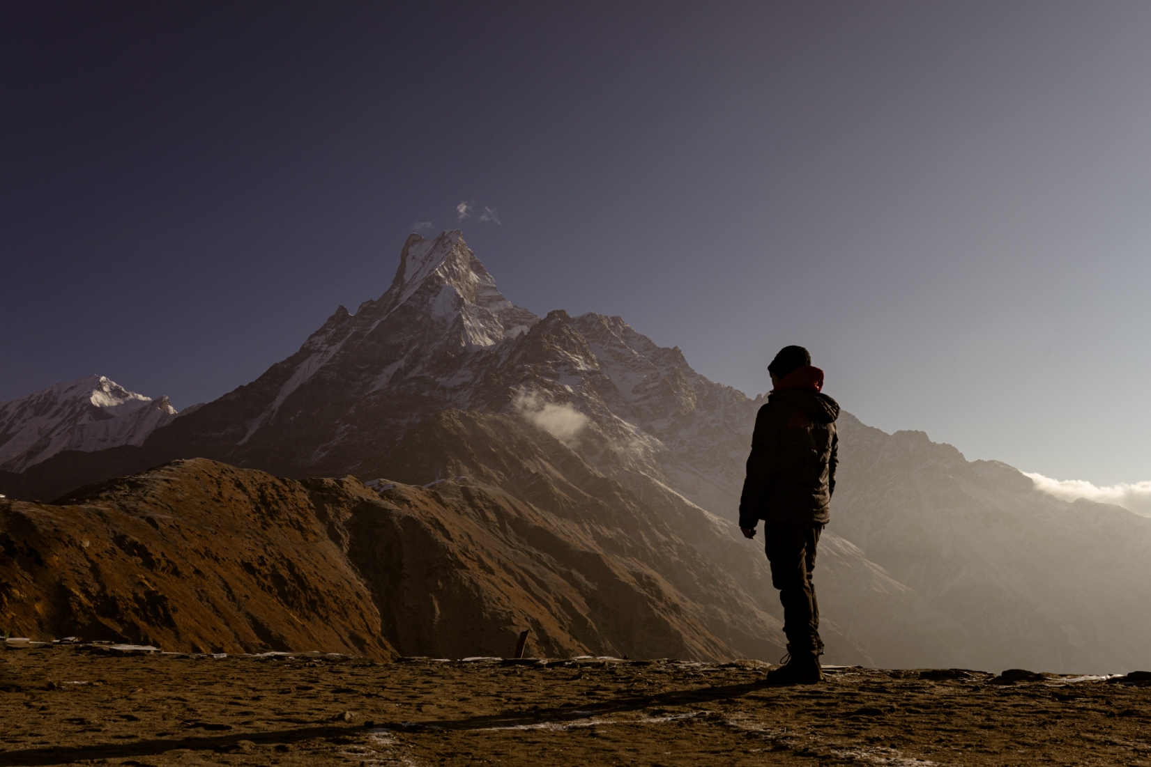 ดันเนินเดินเดี่ยวที่ Mardi Himal